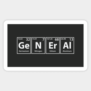 General (Ge-N-Er-Al) Periodic Elements Spelling Sticker